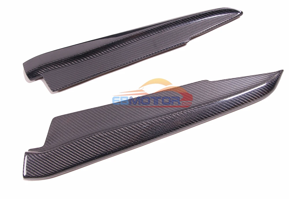 Настоящие карбоновые волокна заднего бампера боковые разветвители спойлер