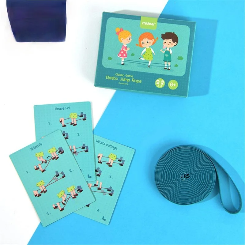 

Classic Girl Kids Outdoor Jump Game Elastic Rubber Jump Rope Toys For Children Outside Jump Rubber Band Skipping Rope Elasticity