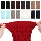 Модные однотонные зимние носки для девочек, гетры, носки, вязаные гетры