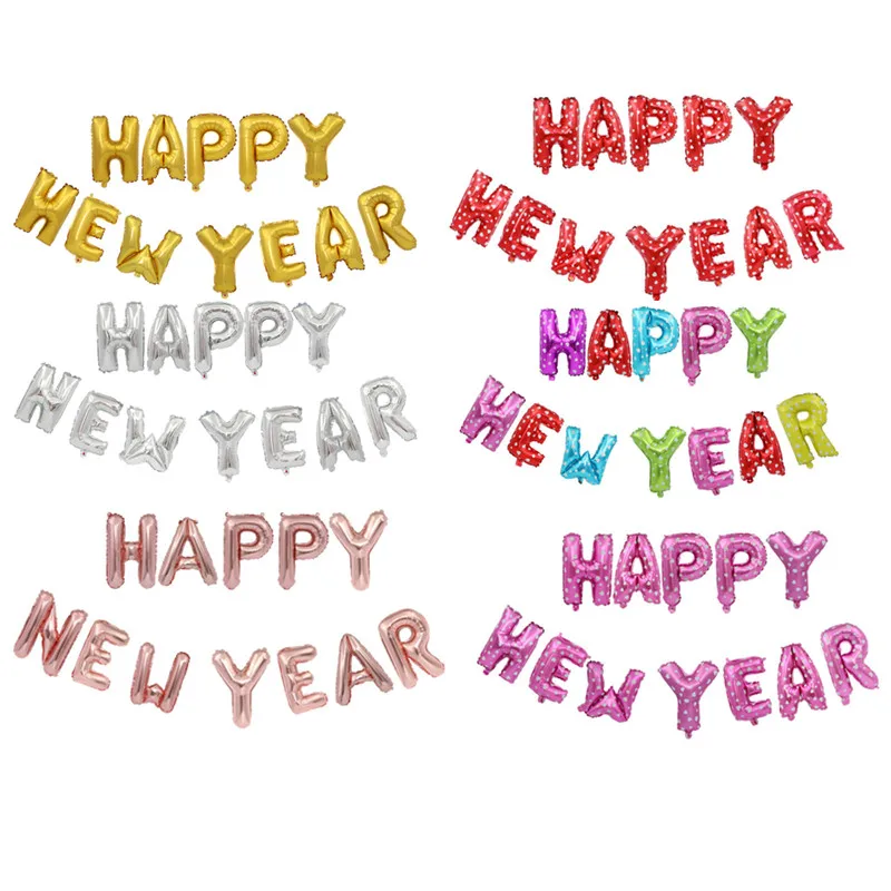 

Воздушные шары из фольги с надписью HAPPY NEW YEAR, 16 дюймов