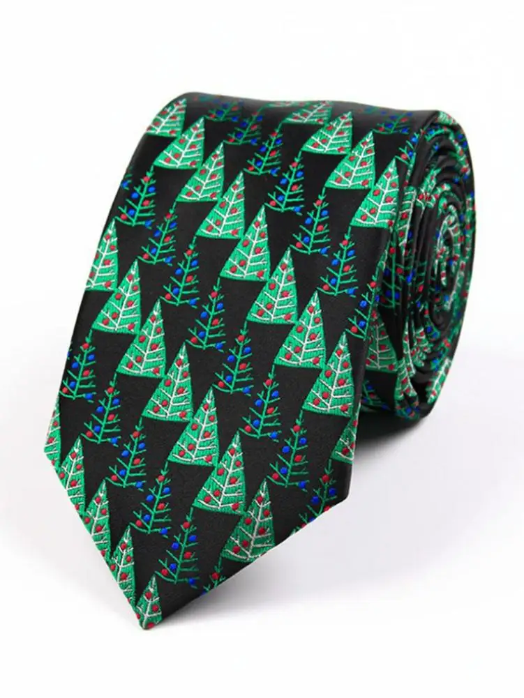 Новогодние галстуки для мужчин 7 5 см Новый Модный Мужской новогодний галстук