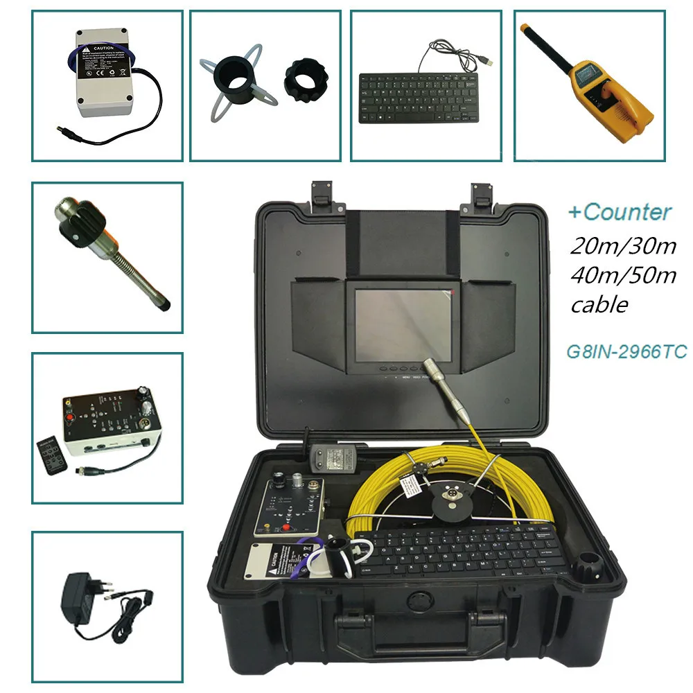 29 мм дренажная канализационная труба Инспекционная камера видео система