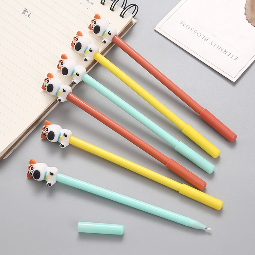 С милой собачкой гелевая ручка черные чернила 0 5 мм сменный запасной блок кончик