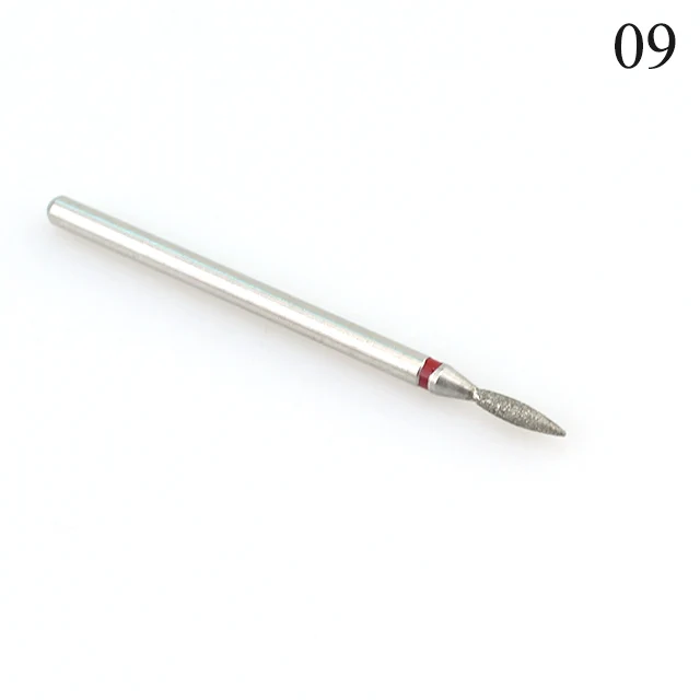 NO9 29 типов алмазных сверл для ногтей, вращающиеся сверла для удаления кутикулы, электрические сверла для маникюра, аксессуары, мельницы для ногтей, инструменты для красоты - Цвет: NO9