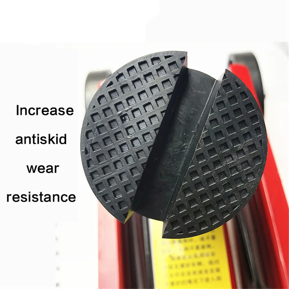

Car Lift Jack Stand Rubber Pads Jack Pad Disc Hydraulic Disk Jack Stand Black Rubber Slotted Floor Head Skid Cushion Soft Pad