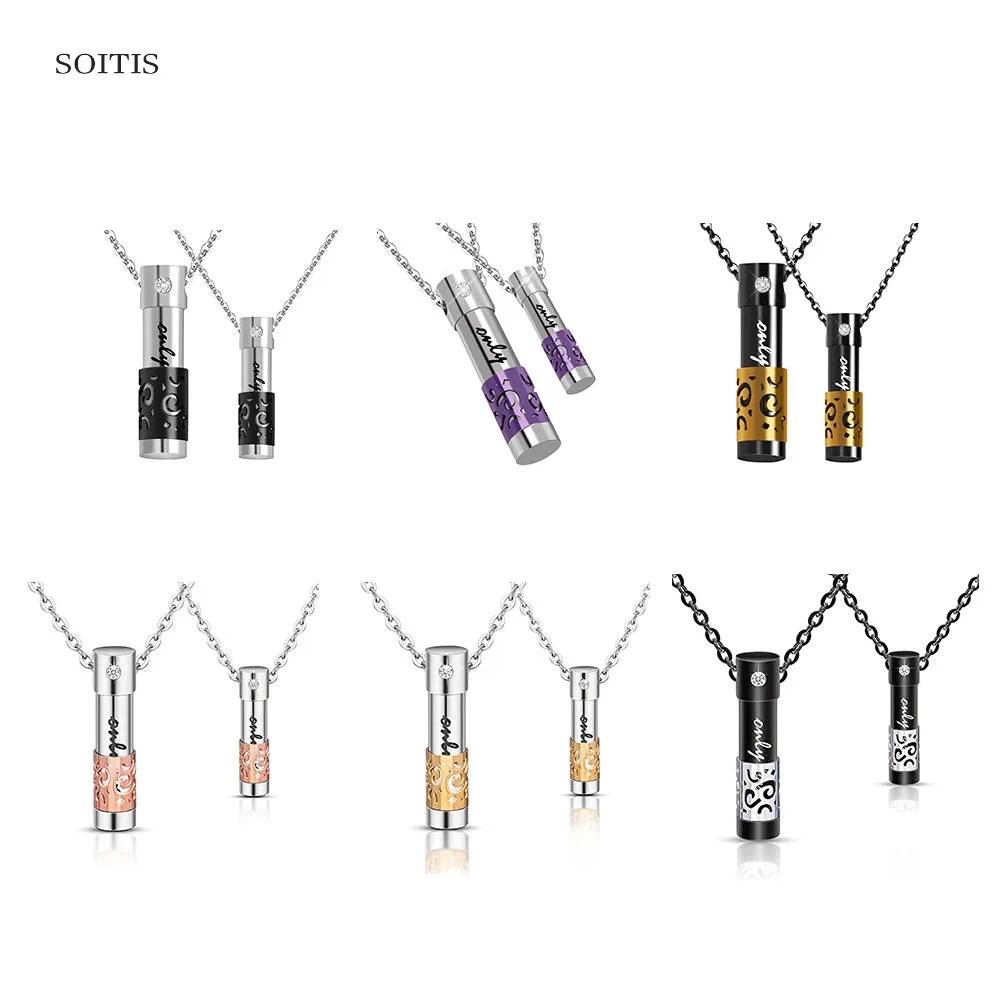 SOITIS ароматерапия диффузор пара кулон на заказ выгравированное имя медальон с