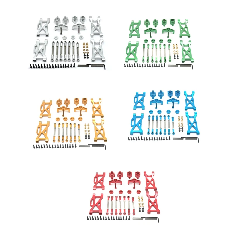 

Металлический комплект для модернизации, Тяговая штанга, поворотный рычаг, рулевая чаша, C сиденье для Wltoys 104001 1/10, запчасти для радиоуправля...