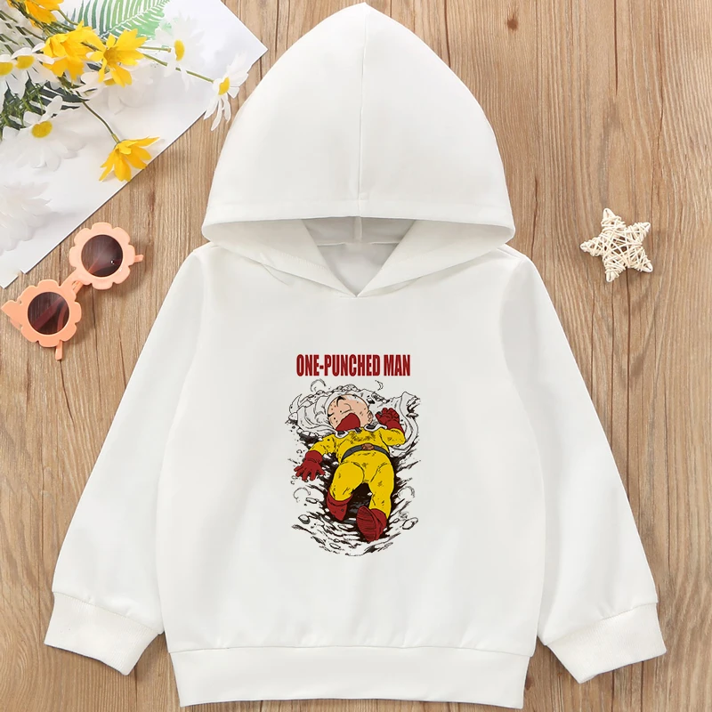 

2021 японское аниме One Punch Man худи с принтом мультяшный ребенок с длинным рукавом Забавный топ с графическим рисунком искусственное аниме улич...