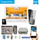Видеодомофон Dragonsview 7 дюймов с Wi-Fi, беспроводная умная IP-видеодомофон с открытой планкой, дверной звонок с камерой