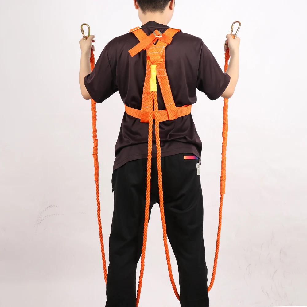 Adjustable Aerial Work Safety Belt Five-Point Fall Protection Polypropylene fiber Camping Climbing Accessories | Спорт и развлечения