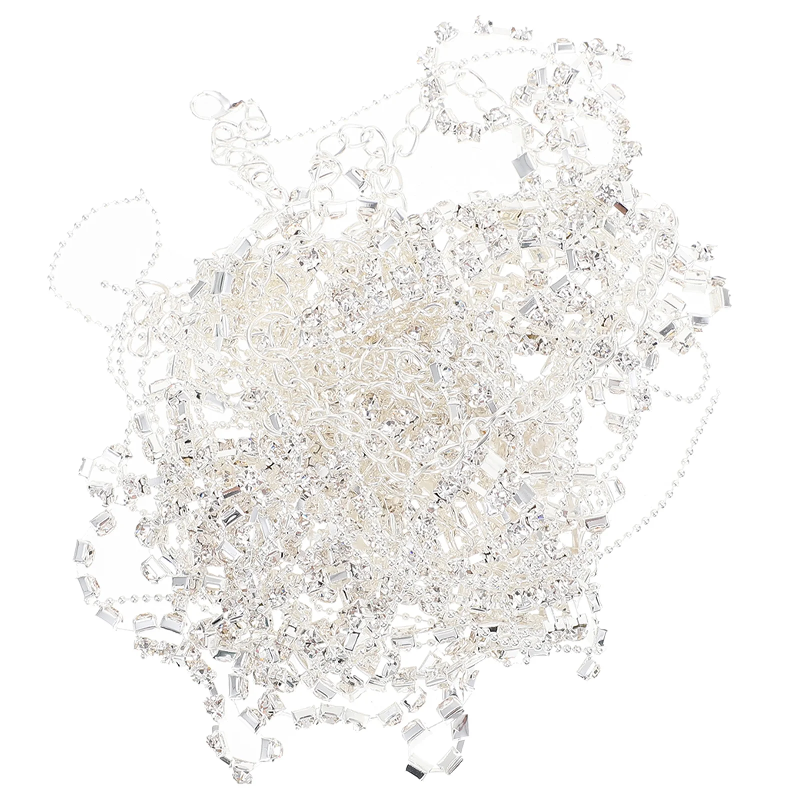 

1pc Delicate Rhinestones Tassel Chain Diy Rhinestone Tassel Chain Clothing Accessories