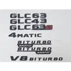 Значки для Mercedes Benz Black X253 C253 GLC43 GLC63 GLC63s GLC 63 S AMG эмблема V8 BITURBO 4matic 4matic + эмблемы