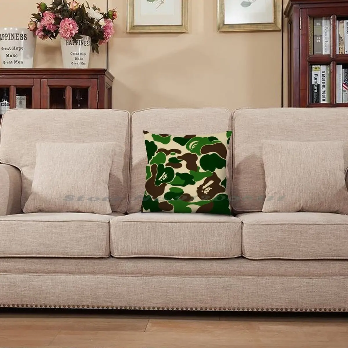 Армейский Чехол-наволочка для подушки наволочка из хлопка и льна армейский