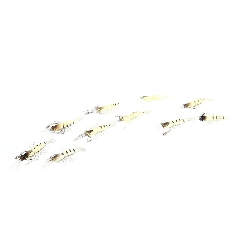 

10Pcs Artificial Fishing Lure Bionic Shrimp Soft Bait Fishing Tackle Lifelike Fishy Smell