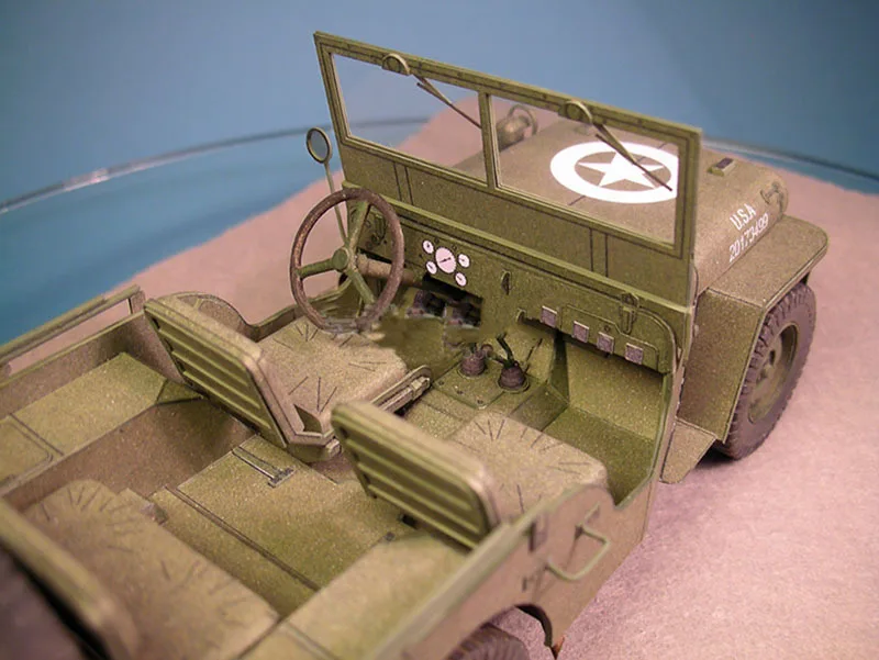 1:25 США Уиллис военные транспортные средства DIY 3D бумажные карты Модели Конструкторы строительные игрушки развивающие игрушки Военная Модель