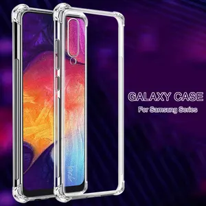shockproof phone case for samsung galaxy a50 a51 a70 a71 a80 a10 a40 a20 a30 a60 a50s a70s a30s clear silicone case back cover free global shipping