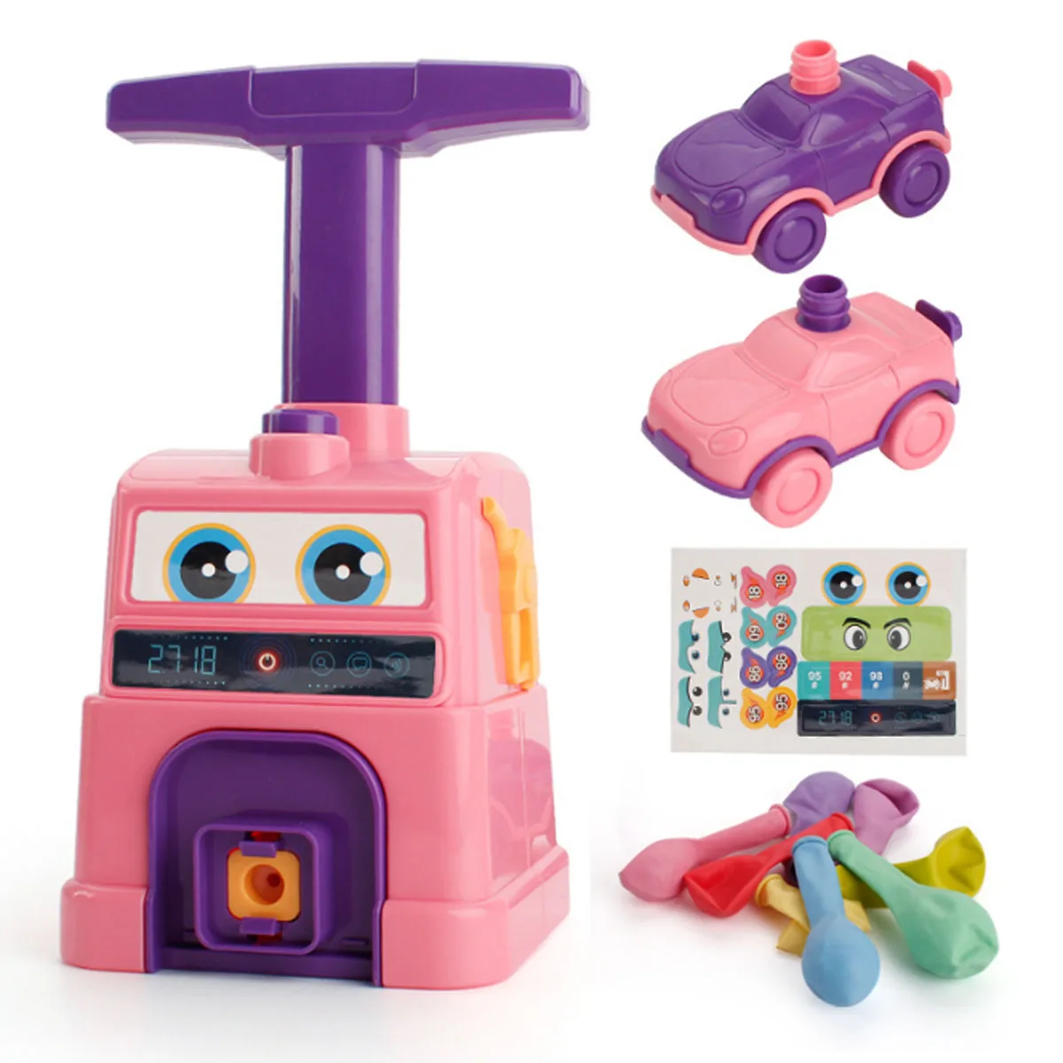 

Fun Powered Balloon Car for Children Gift Puzzle Education Science Experiment Fun Inertial Toy Kids Interactive Car Toys