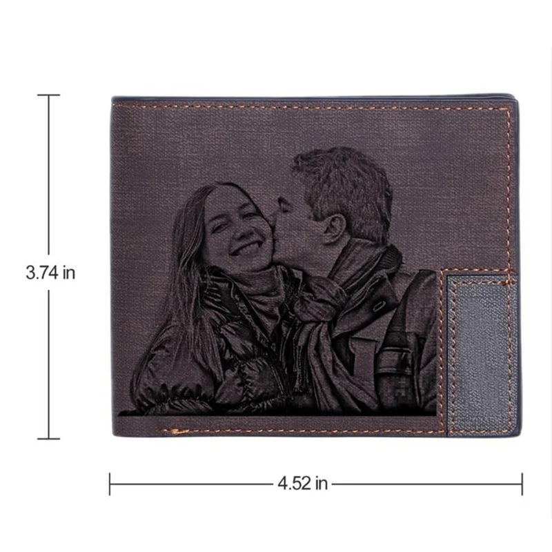 Индивидуальный бумажник с изображением повседневный короткий индивидуальный Rfid