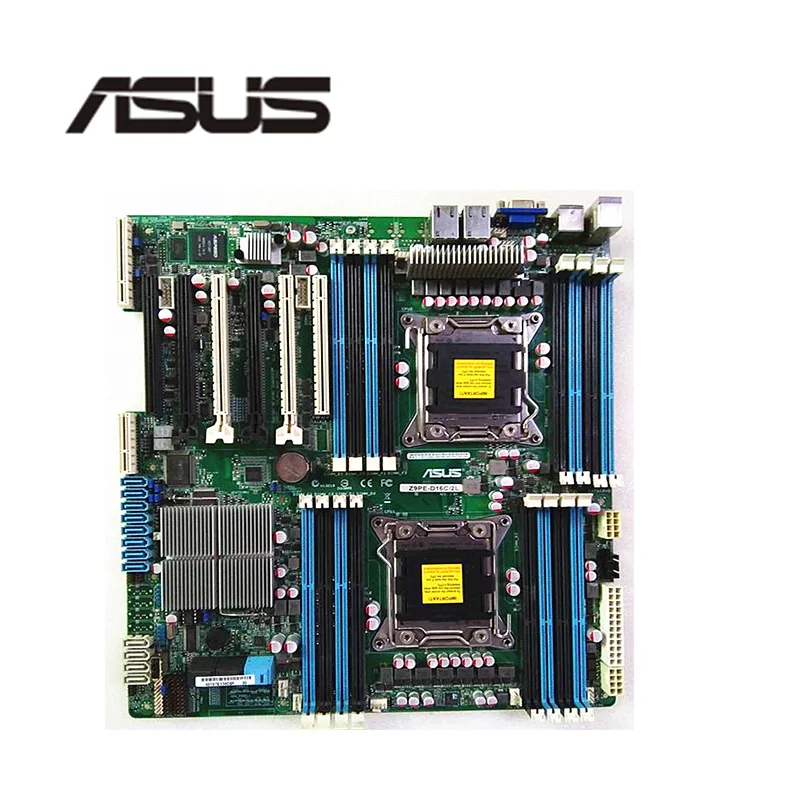 Для ASUS Z9PE D16C/2L б/у оригинал для Intel C602 Серверная материнская плата Socket LGA 2011 DDR3 X79 X79M