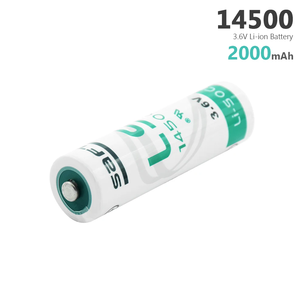 14500 Li Ion 100% оригинал 2000mAh SOCl2 aa литиевая батарея 3 6 V светодиодный фонарик ER14505 для PLC