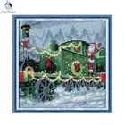 Рождественский Набор для вышивки крестиком 11CT 14CT, набор для рукоделия из холста, Набор для вышивки, украшение для праздника, подарок