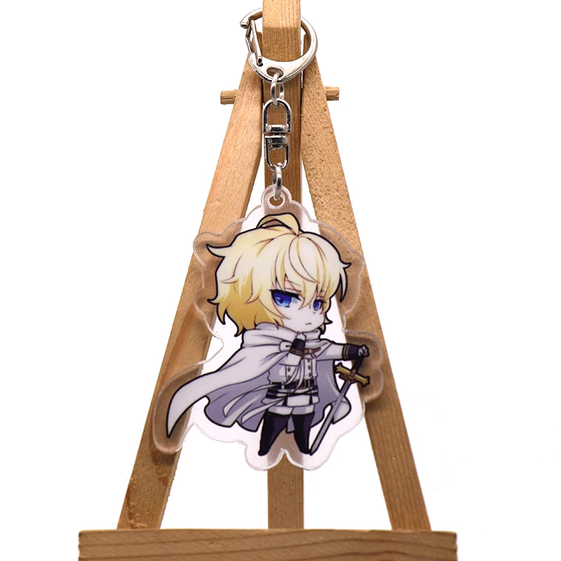 Милый аниме мультфильм Серафим конца печатных кулон брелок акриловый косплей