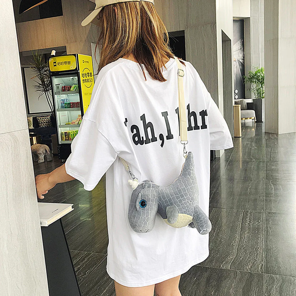Bolsos mujer de marca famosa женская сумка маленький динозавр Диагональная Сумка на ремне Милая модная женская сумка