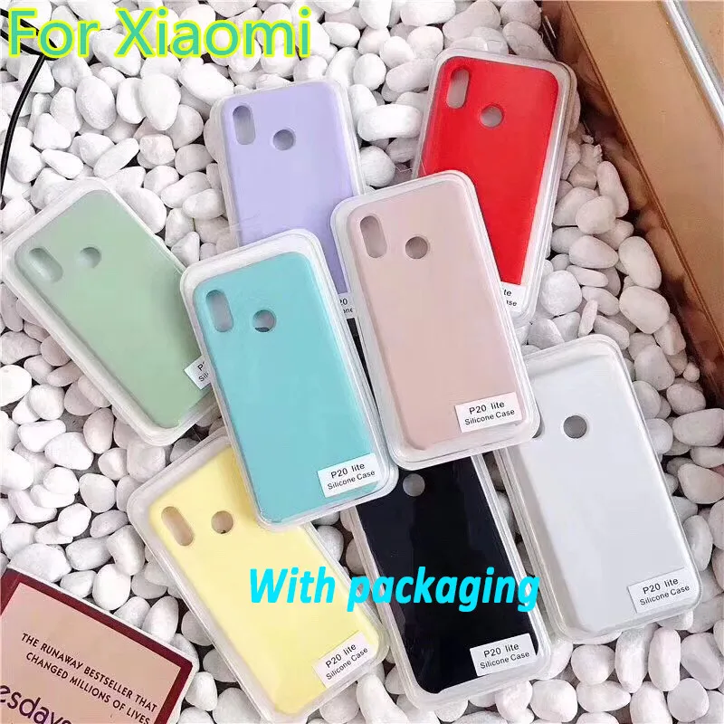 Оригинальный силиконовый чехол для телефона Xiaomi Mi 8 SE 6X A2 Mix 2S Официальный Cov Redmi Note