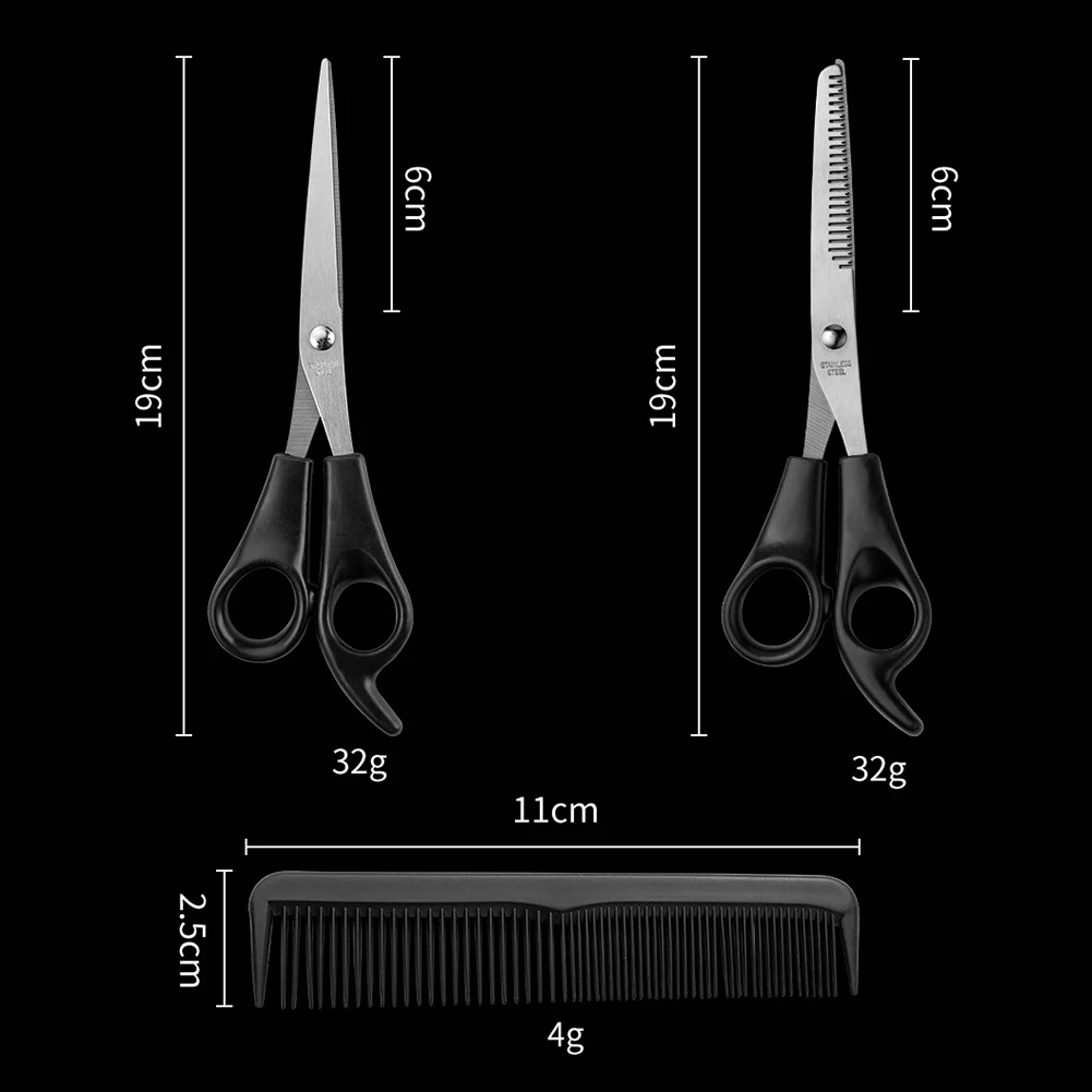 

3pcs Hairdressing Scissors Set Cutting Thinning Shears Combs Salon Tools Professional Barber Scissors Set Hair Cutting