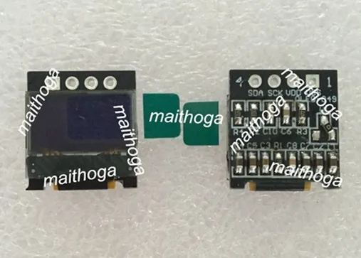 0 49 дюймовый 4PIN COG белый OLED экран с адаптером платы SSD1306 Привод IC 64*32 интерфейс