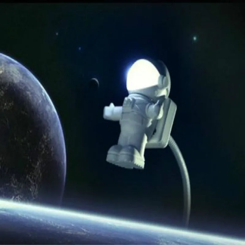 

Brand New Creative Astronaut LED Light Gadget Spaceman Light Adjustable Night Light Lamp Gadgets For Computer Laptop Portable