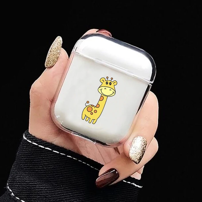 20 Мультяшный чехол для Airpods, милый, с милым сердечком, прозрачный, Жесткий Чехол для ПК, чехлы для AirPods, защитные беспроводные наушники - Цвет: 20