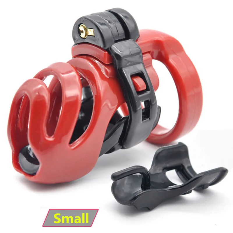 Новый 3D дизайн смолы маленький Мужской Целомудрие устройство с замок РА петух