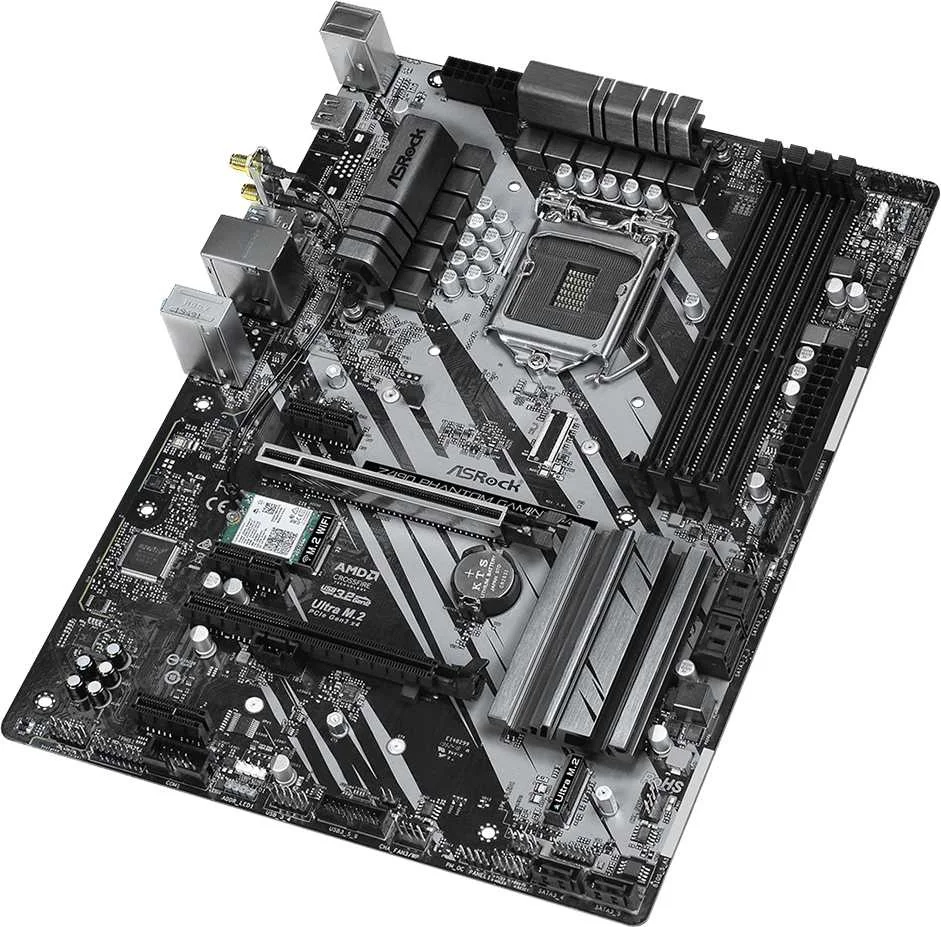Плата материнская asrock z490 phantom gaming 4/ac lga1200 intel atx box | Компьютеры и офис
