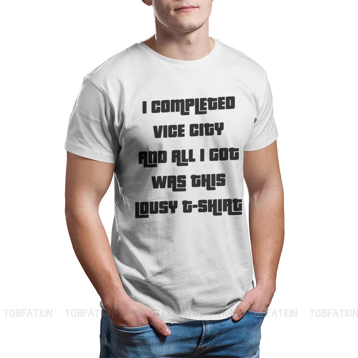 Футболка с принтом GTA Grand Theft Auto Game Мужская грязный чистый хлопок рубашка в стиле