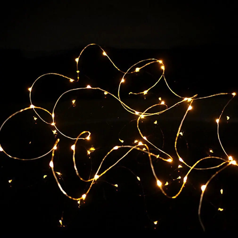 Новый светодиодный Звездное провод шнура светильник s Фея микро с медным