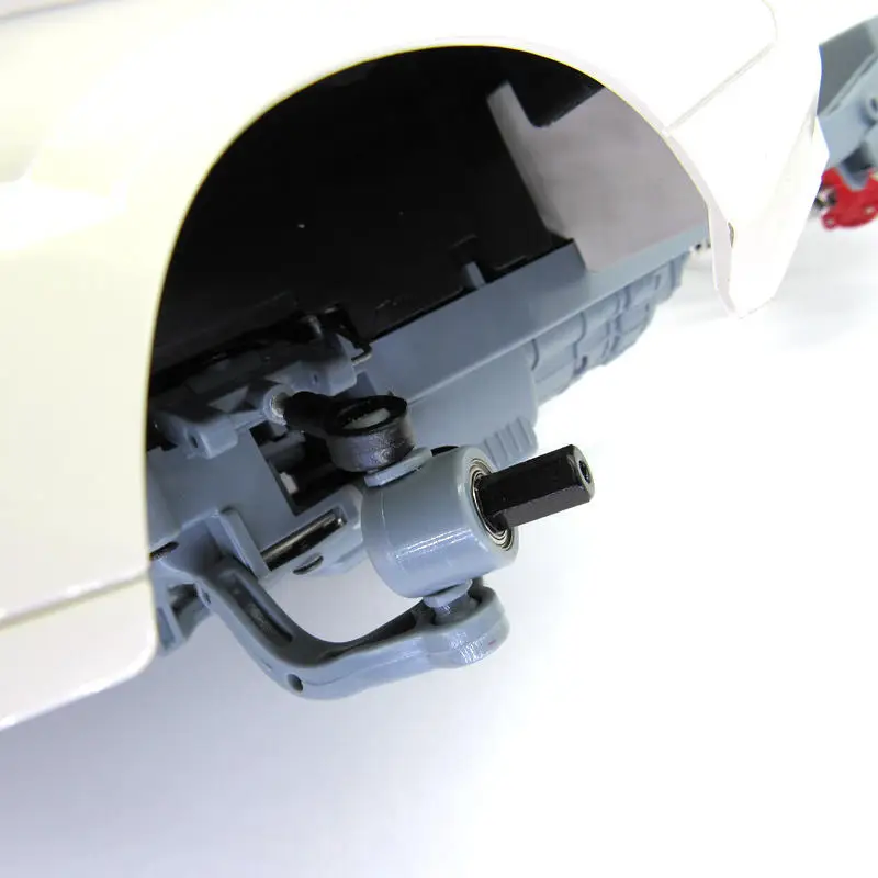 

for WPL D12 1/10 RC Car Upgrade Parts Metal 5mm Front Wheel Hub Hex Adapter Combiner & Rear Axle Shaft Adapter