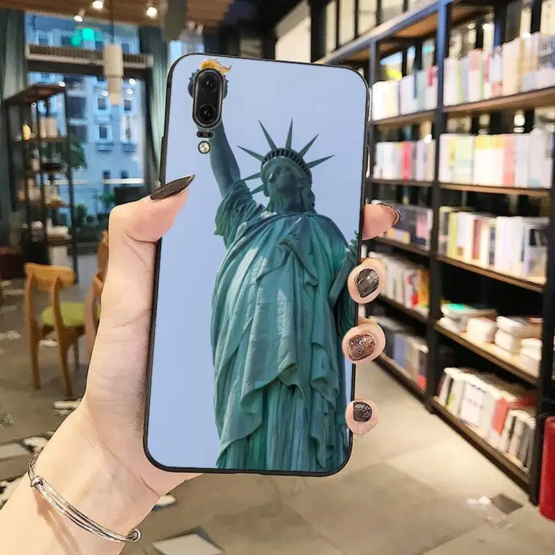 

America statue of liberty Phone Case For Huawei honor Mate P 10 20 30 40 Pro 10i 9 10 20 8 x Lite