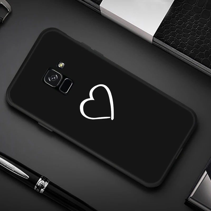 Мягкое разноцветное сердце «любовь» чехол для samsung Galaxy A7 A6 A8 A9 J4 J6 J8 плюс A3 A5 A7 A750F чехол coque