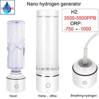 nano high hydrogen rich water bottlecup h2 generator spe alkaline electrolysis lonizer multifunctional mini respirator ihoooh