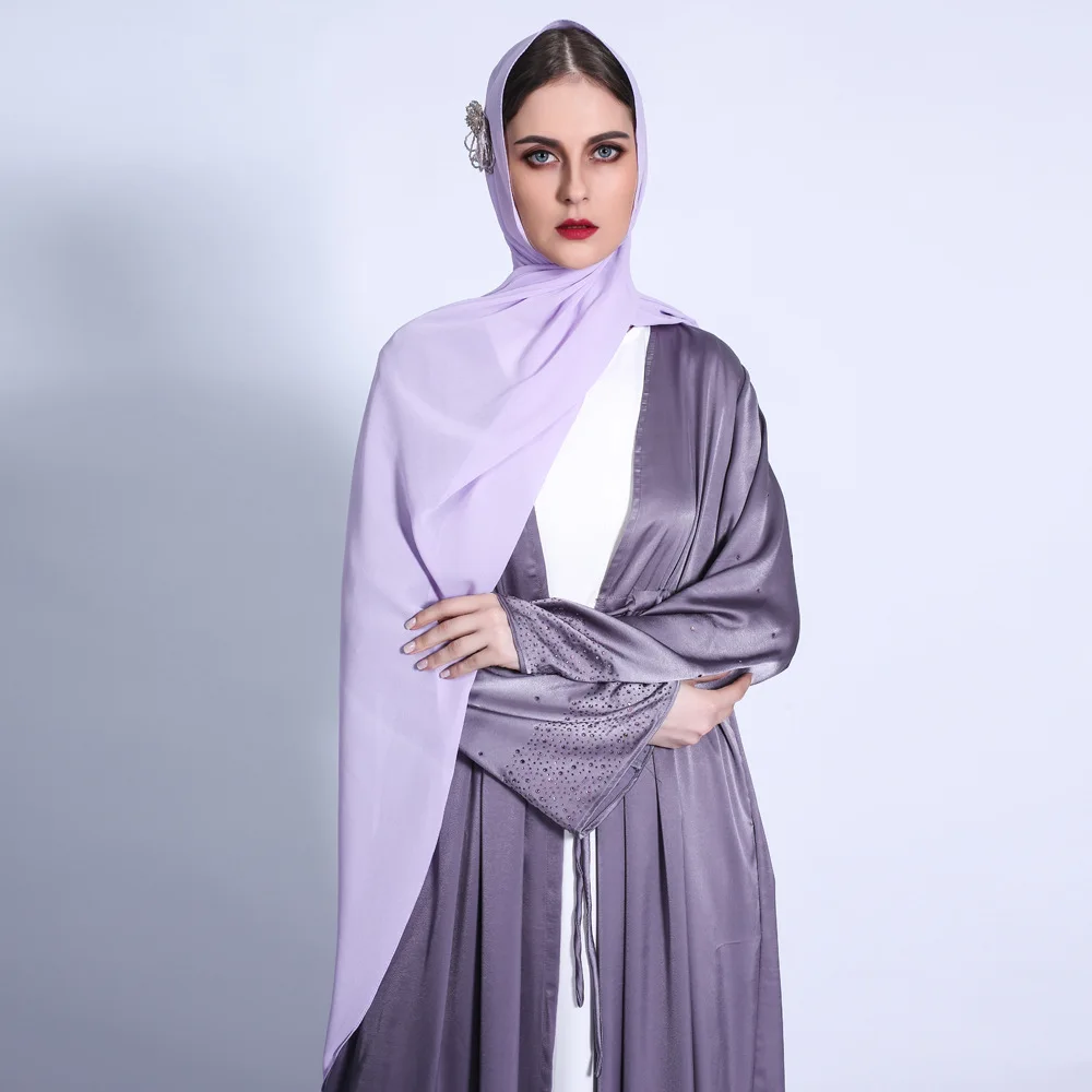 

Kaftan Dubai Abaya Turkey Femme Arabic Hijab Muslim Fashion Robe Satin Dress African Dresses Abayas For Women Islamic Clothing