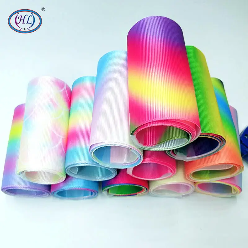 

HL 4 Yards 75mm High Quality Grosgrain Ribbons Christmas Wedding Decorations DIY Sewing Crafts For Making Hair Bows