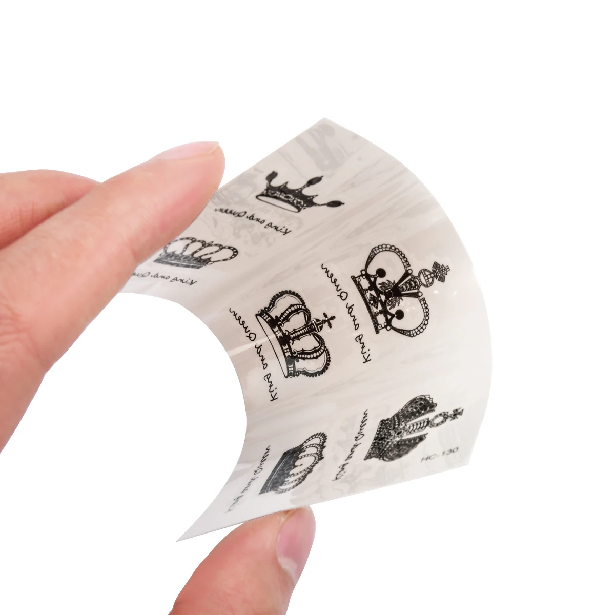 Водостойкая Временная тату-наклейка в виде короны для мужчин и женщин | Красота