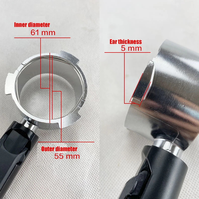 Портативный фильтр для кофе без дна Delonghi EC680/EC685 сменный бескорпусный 51 мм корзина