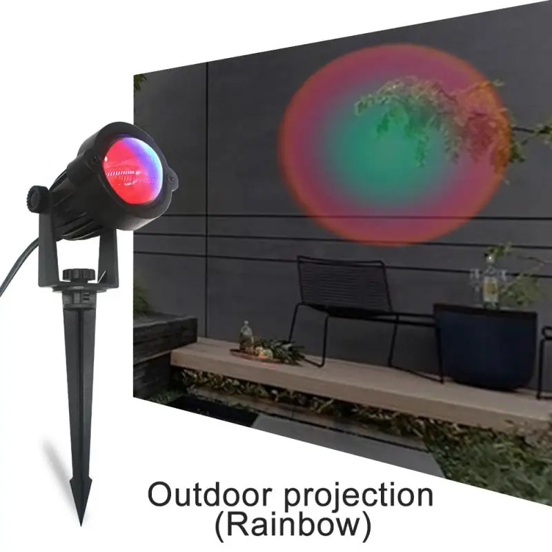 

Проекционный ночник с закатом, фон для прямой трансляции, как Галактический проектор, атмосфера, радужная лампа, украшение для спальни