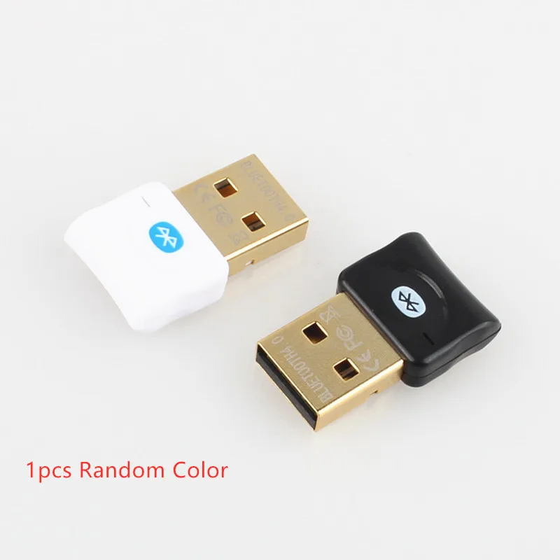 A 1PC Random Color 1 шт. беспроводной usb-адаптер Bluetooth 4,0 Bluetooth ключ Музыкальный звуковой приемник Bluetooth передатчик для компьютера ПК ноутбука - Цвет: A 1PC Random Color