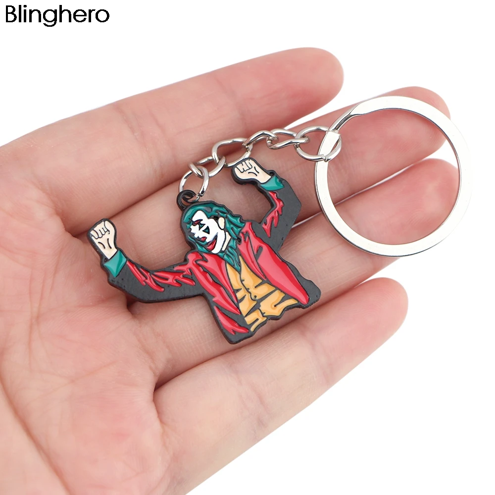 

BH1190 Blinghero Cartoon Horror Movie Keychain Clown KeyChain Bag Keyring for Children Fans Gifts