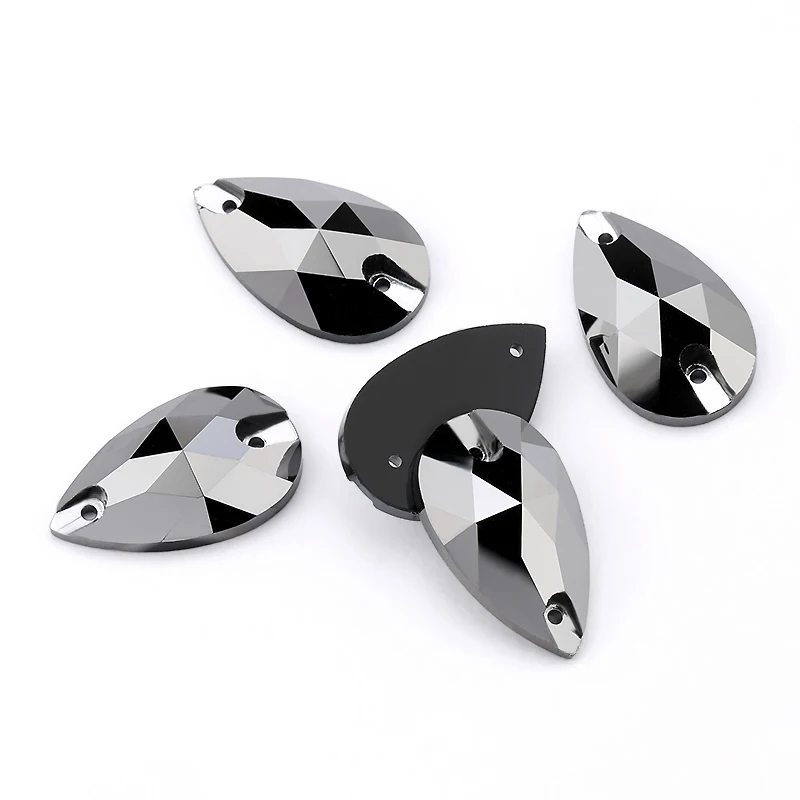 jet hematite AAAAA качественные Стразы для шитья, стразы для украшения одежды, сумок, одежды, обуви - Цвет: jet hematite
