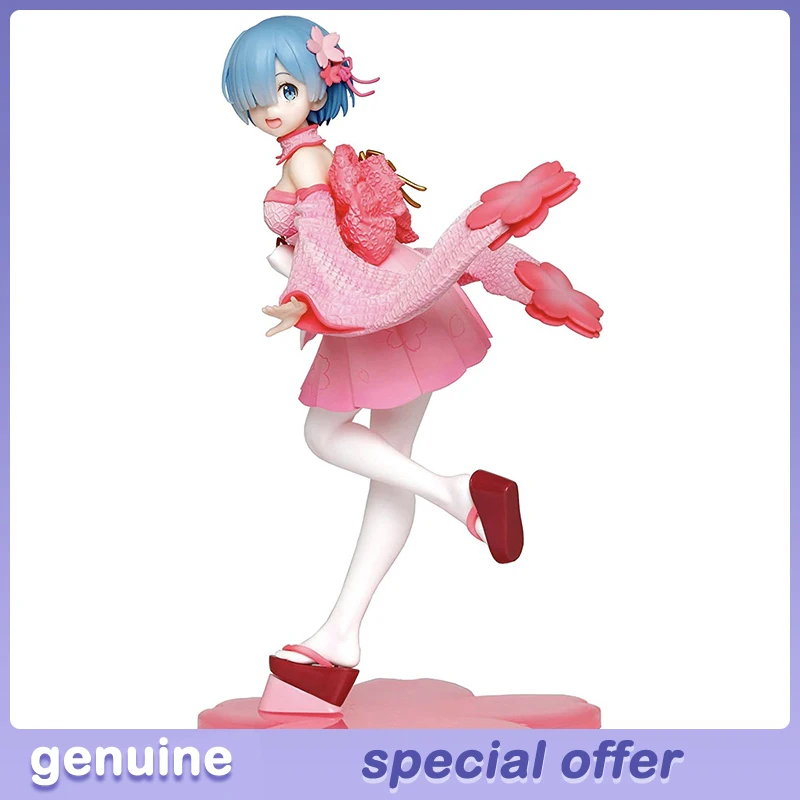 

Аниме-фигурка Rem Re Life Zero, модель кимоно с принтом сакуры Ver. Оригинальные драгоценные фигурки, коллекционные фигурки, игрушки, фигурки героев