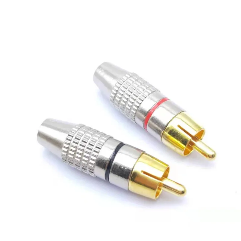 8 шт./лот 270RCA без пайки разъем RCA терминал коаксиальный кабель заглушки Rca винтовой